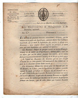 VP18.506 - Révolution - PARIS An 7 De La République Française - Circulaire Concernant Les Remises Des Receveurs - Decretos & Leyes