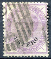 Z2876 ITALIA LEVANTE Emissioni Generali 1874 Cent. 60 Sopr. Estero, Usato, Sassone 8, Valore Catalogo € 500, Buone Condi - Emissions Générales