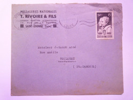GP 2021 - 247  Enveloppe Au Départ De SAINT-ETIENNE à Destination De TOULOUSE  1949   XXX - Brieven En Documenten