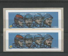 PARIS PHILEX 2018 - 1999-2009 Viñetas De Franqueo Illustradas