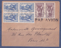 Lettre Par Avion De DAKAR à PARIS - 1949 - Brieven En Documenten