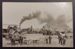 Post Card GRAVELBOURG A WESTERN THRESHING SCENE Moisson April 1917 > France - Autres & Non Classés
