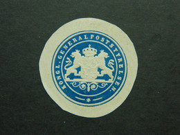 Siegelmarke Seal General Poststyrelsen General Postal Service Sweden Sverige Schweden - Sonstige & Ohne Zuordnung