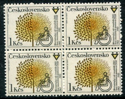 CZECHOSLOVAKIA 1981 Year Of The Disabled Block Of 4 MNH / **.  Michel 2597 - Nuevos