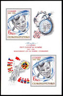 CZECHOSLOVAKIA 1981 20th Anniversary Of Manned Space Flight Block  MNH / **.  Michel Block 43 - Blokken & Velletjes