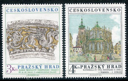 CZECHOSLOVAKIA 1981 Prague Castle MNH / **.  Michel 2639-40 - Neufs