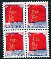 CZECHOSLOVAKIA 1982 Social Democrat Party In Russia Block Of 4 MNH / **.  Michel 2647 - Unused Stamps