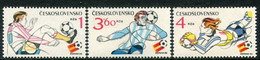 CZECHOSLOVAKIA 1982 Football World Cup MNH / **.  Michel 2648-50 - Nuovi