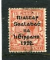 IRELAND/EIRE - 1922  1 1/2d  OVERPRINTED  THOM  SG 32  FINE USED - Usati