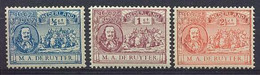 Nederland 1907 NVPH Nr 87/89 Ongebruikt/MH Michiel De Ruyter - Ongebruikt