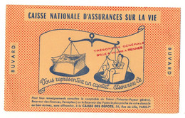 Buvard Caisse Nationale D'Assurances Sur La Vie - Format : 21.5x13.5 Cm - Banque & Assurance