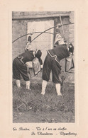 CPA En Flandre Tir à L' Arc Au Clocher Sport Archer Archery Bogenschießen Tiro Con L'arco Boogschieten  2 Scans - Archery