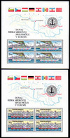 CZECHOSLOVAKIA 1982 Danube Commission Blocks MNH / **.  Michel Blocks 51-52 - Ongebruikt