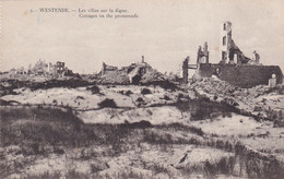 RUINES DE WESTENDE     1914 - 1918 -   LES VILLAS SUR LA DIGUE - Westende