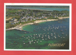 C.P.M.( 29 )« PLOUESCAT » Jolie Vue; Du Port De Pors-Guen Et La Plage De Pors-Meur       X2 Phts - Plouescat