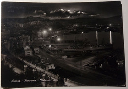 Ancona - Panorama Notturno - Il Porto - Viaggiata 1963 - Ancona