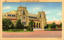 Texas Dallas Fair Park Auditorium Curteich - Dallas