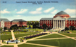 Texas Dallas Central Campus Quadrangle Southern Methodist University Curteich - Dallas