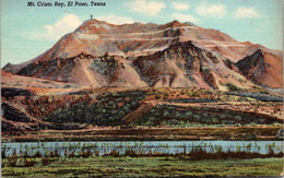 Texas El Paso Mount Cristo Rey 1941 Curteich - El Paso