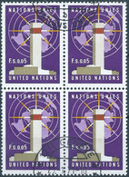 United States,U.S.A,1969 United Nations GENEVA,in Block,obliterated - Used Stamps