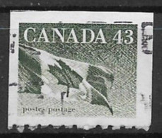 Canada 1992. Scott #1395 (U) Flag - Roulettes