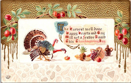 Thanksgiving Greetings With Turkey - Thanksgiving