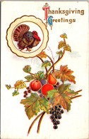 Thanksgiving Greetings With Turkey 1911 - Thanksgiving