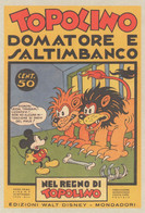Topolino Mickey Mouse Circus Lions French Magazine Cover Postcard - Non Classés