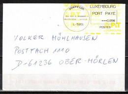 451h * SANDWEILER * FREISTEMPLER AUF BRIEF 2012 NACH OBER-MÖRLEN **!! - Macchine Per Obliterare (EMA)