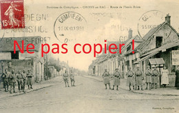 CARTE POSTALE FRANCAISE - POILUS A CHOISY AU BAC PRES DE COMPIEGNE OISE - GUERRE 1914 1918 - War 1914-18