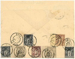 PROMO 29 Novembre1898 Envelope Illustrée Sage Multicolor,Maison Raphael De Nimes Ves Avignon - 1877-1920: Semi-Moderne