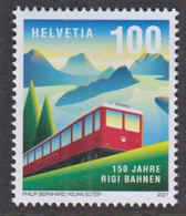 1.- SWITZERLAND 2021 150 Years Of Rigi Railways - Unused Stamps