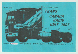 QSL Card 27MC Trans Canada Radio Unit 3507 WO 816 Eindhoven (NL) - CB-Funk