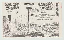 QSL Card 27MC Ballard Zipper - Ballard Twinkie Seattle (USA) - CB
