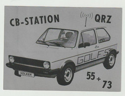 QSL Card 27MC Golf 5 Blieskastel (D) VW Volkswagen - CB
