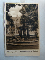 AK Meiningen, Marktbrunnen Mit Rathaus, Gel. 1933 - Meiningen