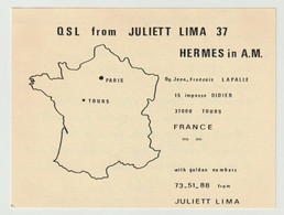QSL Card 27MC Juliett Lima Tours France (F) - CB-Funk