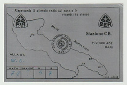 QSL Card 27MC Stazione CB Bari Italia (I) - CB