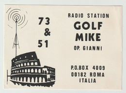 QSL Card 27MC Golf Mike Roma Italia (I) - CB-Funk