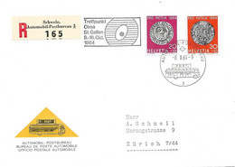 89 - 80 - Enveloppe Recommandée Avec Oblit Spéciale "Treffpunkt OLMA St Gallen 1964 - Marcofilia