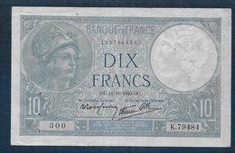 10 Francs  Minerve  Du   14 - 11 - 1940 - 10 F 1916-1942 ''Minerve''