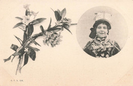 Schweizer Tracht - Costume Suisse Allemande - Blumen Rhododendron - - Autres & Non Classés