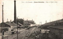 Le Creusot Usines Schneider Gare Et Usine A Gaz - Le Creusot