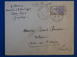 C ETS FRANCAIS OCEANIE BELLE LETTRE 1930 PAPEETE POUR AIRE \ ADOUR PAR SAN FRANCIS FRANCE + AFFRANCH PLAISANT - Cartas & Documentos