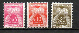 Type Gerbes Avec Légende Timbre-Taxe,  N°90,91,92 Valeurs **: 0,05c  0,10c Et 0,20c - 1960-.... Postfris