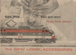 Catalogue LIONEL 1956 The New Lionel Accessories Gauge O - Anglais