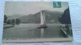 CPA -  129. ANNECY Une Barque à Voiles - Annecy