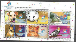 HONG KONG, 2021, MNH,  HKSPCA, PREVENTION OF CRUELTY TO ANIMALS, DOGS, CATS, TURTLES, BIRDS, HAMSTERS, RABBITS, SLT - Sonstige