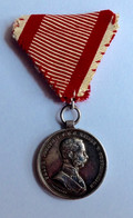 Austria-Ungheria - Bravery Medal Of Franz Joseph Kaiser - Silver Medal - 1880 - Adel