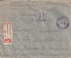 Russie Lettre Recommandée Pour La Suisse 1917 - Briefe U. Dokumente